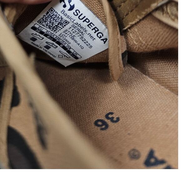 Superga 38 Platform Flatform Leopard Print Sneaker Casual Trainer Boho - Picture 6 of 6